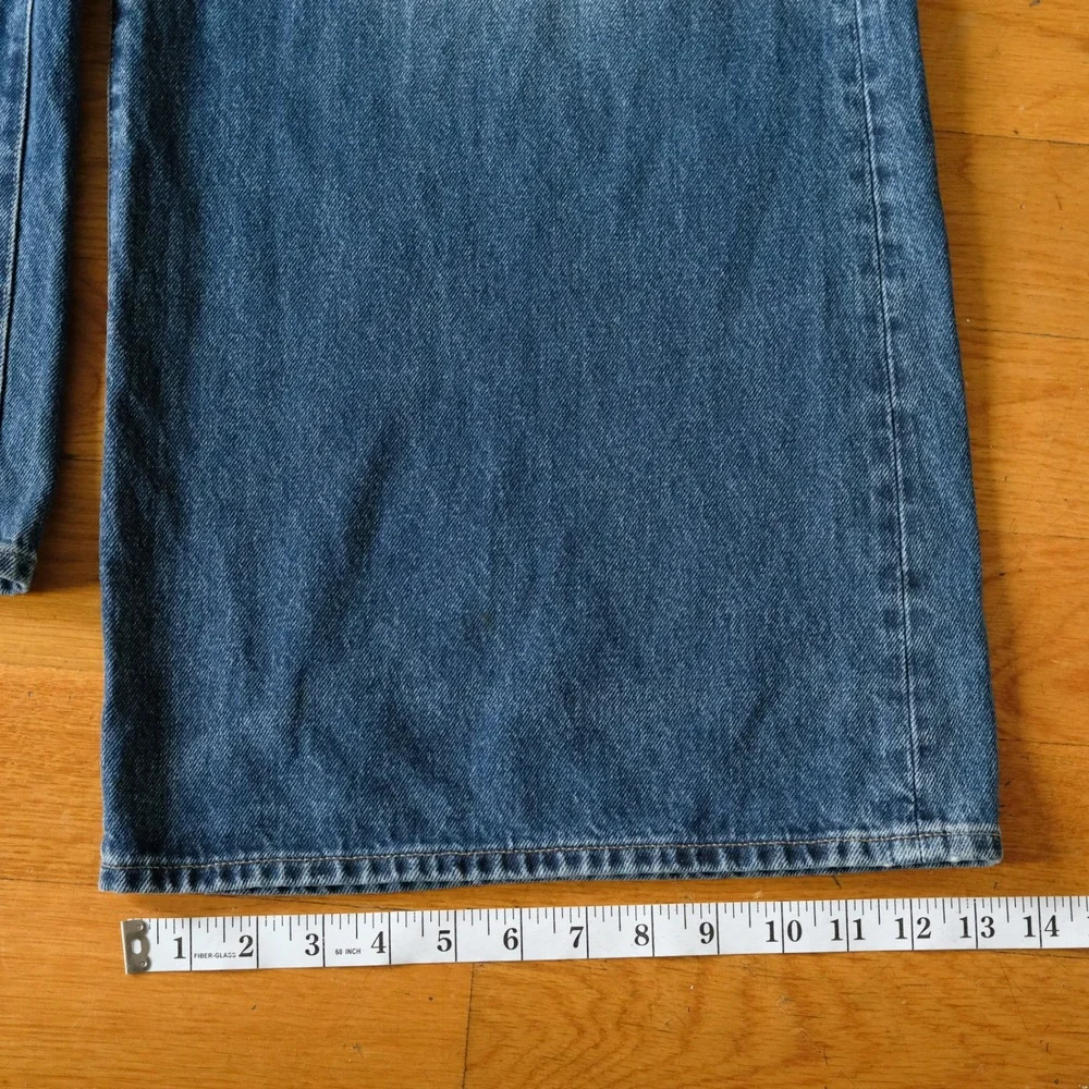J. Crew Mid-Rise Superwide-Leg Jean Ultra-Relaxed Blue Denim 29 90s Style CN384